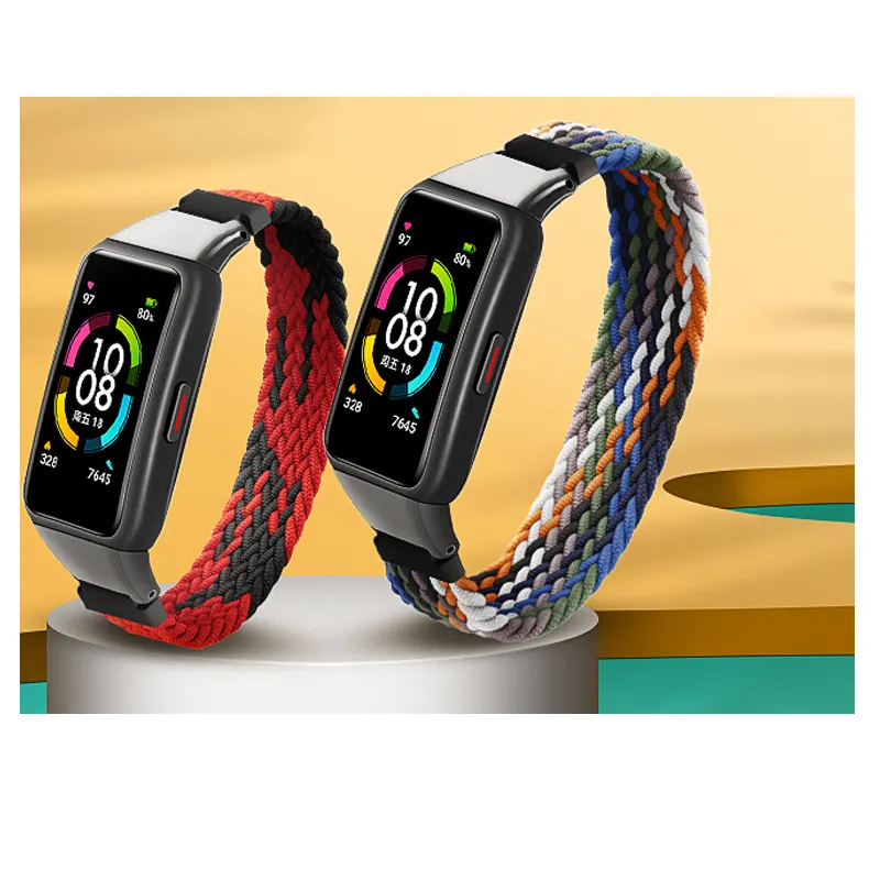 New arrival HW Honor 6 Band 6 /6 PRO knit soft colorful unisex Nylon Strap Bracelet