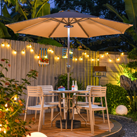 Parasol solaire d'extérieur en métal pour café de jardin ou magasin de thé au lait pour les loisirs dans la cour