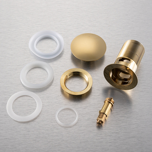 Modern Stainless Steel Click Spring <strong>Plug</strong> Bathroom Push Down Basin <strong>Sink</strong> pop Out with Overflow Drain - Product Image 6
