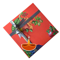 Boîte d'emballage cadeau fantaisie de luxe indienne fruits secs et noix pour fruits secs