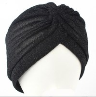 Hijab con capucha para hombres y mujeres adultos transfronterizos, turbante musulmán de seda dorada a la moda, gorras indias