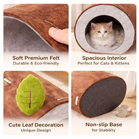 Eco-vriendelijke luxe kattenhol moderne pluche dierenbedden stijlvol duurzaam slaapplaats voor katten kleine honden
