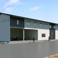 Maisons préfabriquées1000 mètre carré préfabriqué Structure en acier préfabriquée Bâtiment d'entrepôt pour l'usine alimentaire