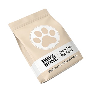 Bolsas de PE Personalizadas con Sellado Térmico a Prueba de Olores y Resellables <span class=keywords><strong>para</strong></span> Almacenamiento de Alimentos <span class=keywords><strong>para</strong></span> Perros y Gatos de 500g y 1kg, con Impresión de Bolsas de Aluminio - Product Image 3