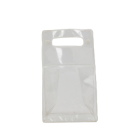 Pochette de maquillage promotionnelle avec logo personnalisé, imperméable, transparente en PVC, pochette cosmétique transparente, sac cadeau en PVC avec bouton pression