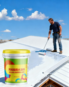 Revestimiento Acrílico Líquido Impermeable al por Mayor, Emulsión Polimérica para Impermeabilización de Techos y Paredes de Hormigón - Product Image 1