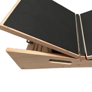 Planche inclinée en bois naturel directe d'usine avec planche inclinable réglable et civière de mollet pour les amateurs de fitness - Product Image 4