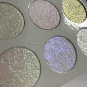 Palette Illuminante Vegana Green Diamond Glow, Lunga Durata, Alta Pigmentazione, Etichetta Privata, Bronzer e Illuminante - Product Image 5