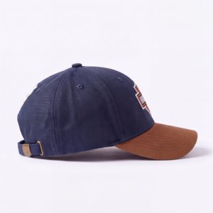 Casquettes de baseball en toile épaisse à 6 panneaux avec broderie et appliqué en feuille d'or, logo personnalisé, vente en gros, fabricant de Gorras - Product Image 6
