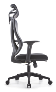 Silla de Oficina Ergonómica Moderna, Respaldo Alto de Malla, Reposacabezas Ajustable, Soporte Lumbar, Silla Giratoria con Ruedas para Oficina - Product Image 2
