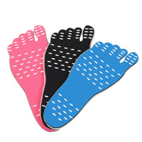 Chaussures adhésives invisibles de haute qualité coussinets de pied de plage semelles intérieures pieds nus autocollants de protection des pieds pour la marche