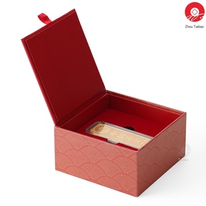 ZTB 202 Scatola Portagioie Creativa Stile Guofeng con Chiusura a Bottone Quadrato, Moneta d'Oro dell'Anno del Drago, Confezione Regalo Commemorativa per Halloween - Product Image 3