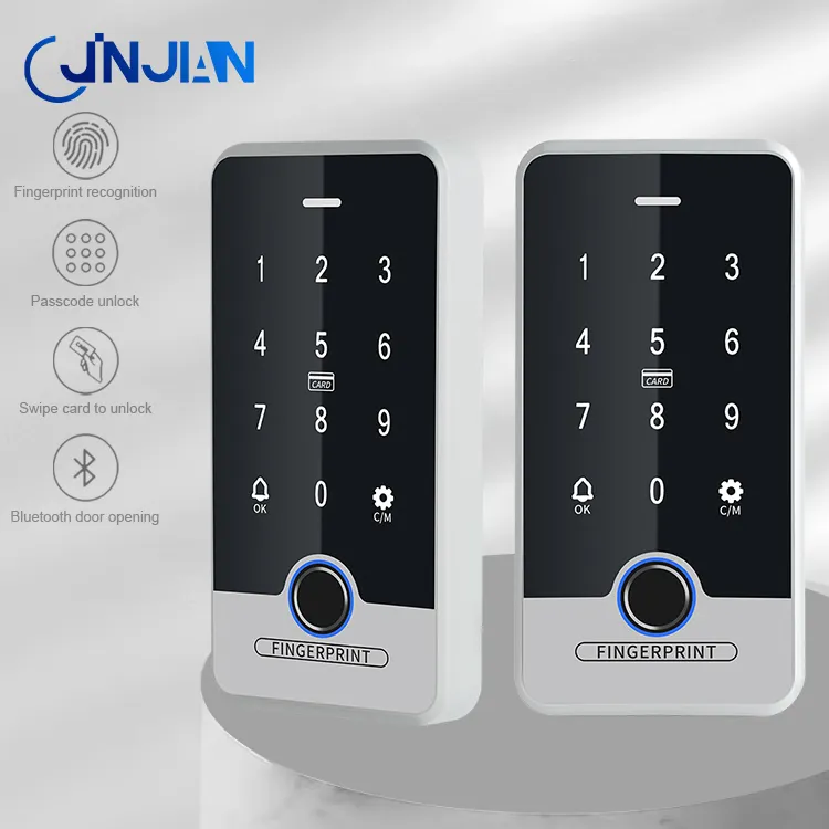 Smartphone Nfc Card Fingerprint Bluetooth Smart Door Lock Produtos Controle Acesso Biométrico