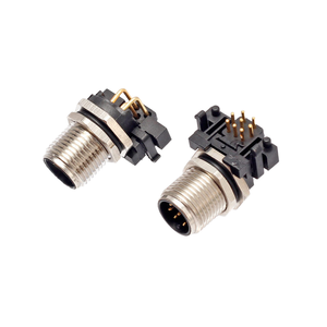 Tùy chỉnh Angled Bảng điều chỉnh Nam 8/12/17/5 pins kết nối nhanh chóng kết nối điện PCB núi M12 dây kết nối - Product Image 3