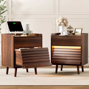 Vietnam Modern Bedroom Nightstand with 2 <b>Drawers</b> Durable Manufactured Wood OEM Furniture for Living Room MD06 - Product Image 1