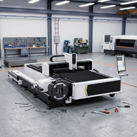 Machine de découpe laser à fibre CNC 3015 de haute précision Jinan pour tôles et tubes métalliques, machine de découpe laser à fibre pour tubes