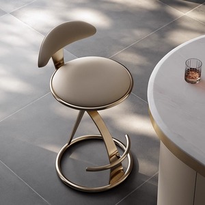 Tabourets de <span class=keywords><strong>bar</strong></span> modernes de luxe en acier inoxydable doré, commerciaux, pour cuisine, café, <span class=keywords><strong>bistrot</strong></span>, chaises d'appoint pour <span class=keywords><strong>bar</strong></span> et <span class=keywords><strong>bistrot</strong></span> - Product Image 3