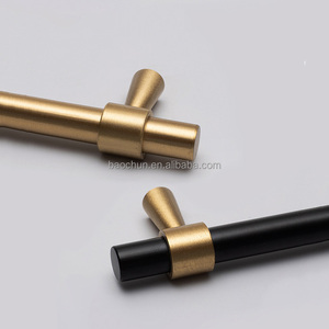 Puxador de Armário e Gaveta em Latão Puro Dourado, Estilo Nórdico Minimalista Francês, para Uso Hoteleiro - Product Image 5