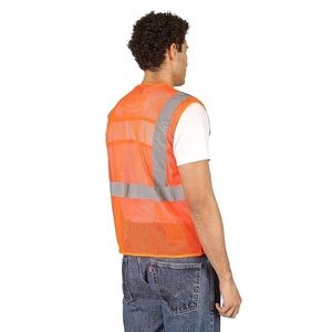 Chaleco de Seguridad Reflectante para Hombre, Alta Visibilidad, Ropa de Trabajo, Construcción, Tráfico, Seguridad Vial, Trabajador de Carreteras, Malla Transpirable - Product Image 5