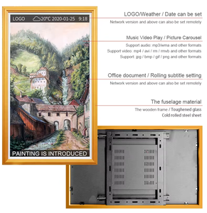 21.5 27 32 43 50 55 65 <span class=keywords><strong>inch</strong></span> RK3288 Màn hình LCD quảng cáo bằng gỗ khung tín hiệu kỹ thuật số quảng cáo Totem Khung ảnh kỹ thuật số - Product Image 4