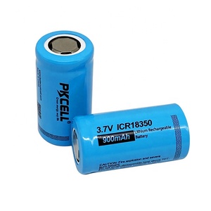 플래시라이트용 친환경 리튬 이온 충전식 배터리 18350 3.7V 850mAh 플랫 탑 - Product Image 3