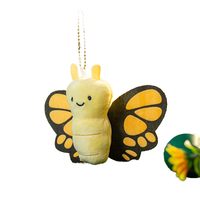 Peluche souple personnalisée ravageur papillon abeille escargot cigale porte-clés souple peluche cadeau
