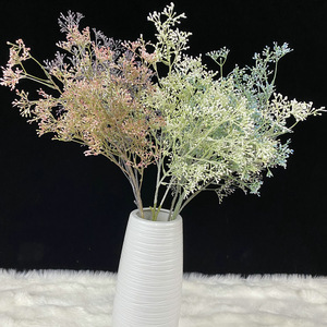 Meiyu Craft Flower Factory Bouquet artificiel de Gypsophile 92cm Blanc Gris Bleu Décoration Mariage Maison - Product Image 3