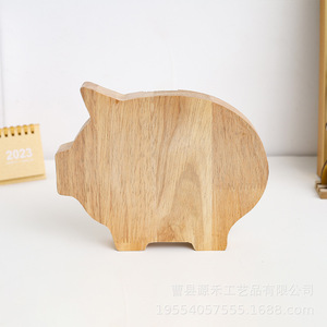 Hucha transparente con temática animal, hucha ideal para Instagram, regalo de cumpleaños, adorno para niños y niñas, hucha de madera. - Product Image 3