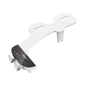 Pulvérisateur de bidet sans électricité pour toilettes, eau chaude et froide, double buse rétractable pour lavage - Product Image 1