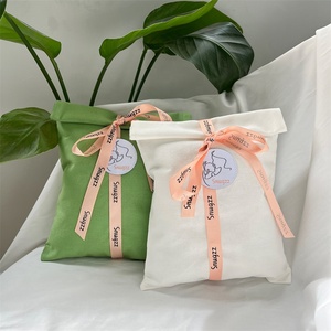 BSCI Luxury PortableCotton Canvas Necklace Storage Pouch Travel Jewelry <b>Gift</b> Packaging <b>Envelope</b> BSCI Luxury Portable Necklace - Product Image 3