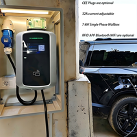 XTEVSE Nouveau chargeur solaire pour véhicules électriques Type 2 7KW Wallbox pour voitures électriques et hybrides rechargeables IP54 Chargeur EV 11kw IEC 62196 Wall Box