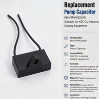 Condensateur de pompe de remplacement KB-YSPYH1220AD compatible avec l'équipement de codage industriel KGK CIJ, pièces de rechange pour imprimante CIJ