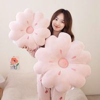 Nouvelle Coussin-Peluche Fleur Trèfle à Quatre Feuilles Sakura, Coussin Rembourré pour Siège, Canapé, Housse de Coussin, Cadeau d'Anniversaire 45cm