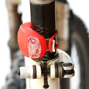 Accessori impermeabili per bici in Silicone e gomma a Led luce di avvertimento per bicicletta