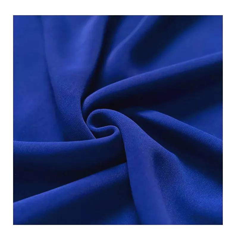 Kain Sifon Crepe Lumut Buatan Kustom Korea Tekstil 100% Poliester Banyak Warna untuk Gaun Pakaian Abaya