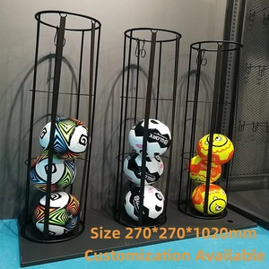 Estante de Almacenamiento Vertical de Metal Personalizado para Balones de Baloncesto y Fútbol, Soporte Multifuncional para Balones Deportivos para Gimnasios, Garajes, Tiendas Minoristas - Product Image 2
