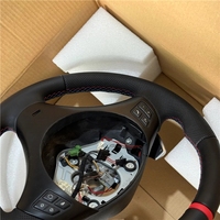 Volant en cuir avec palettes de changement de vitesse pour E84 E87 E89 E88 W87 E90 E91 E92 E93 m3 2005-2012 1/2/3/4/5/F/MSeries