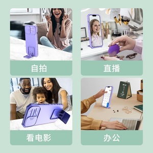 Custodia per telefono antiurto per PC stabile <span class=keywords><strong>a</strong></span> mani libere di vendita calda per iphone 14 13 pro max con supporto e protezione della fotocamera dell'obiettivo - Product Image 5