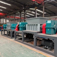 Industriële afvalversnipperaar met dubbele as voor zwaar gebruik, geschikt voor banden, meubels en gemengd vast afval voor recycling