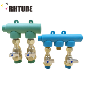 Collettore PPR in <span class=keywords><strong>ottone</strong></span> a 2 e <span class=keywords><strong>3</strong></span> vie con filettature esterne, raccordo per tubi ad alta pressione e alta portata per l'approvvigionamento idrico PN25, resistente alla corrosione - Product Image 3