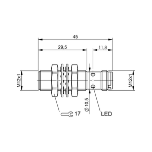 Bes00ef Bes M12ME-PSC40B-S04G-003 Inductieve Nabijheidsschakelaars En Nabijheidssensoren <span class=keywords><strong>Pnp</strong></span> Normaal Open (Geen) Spoelmontage - Product Image 4