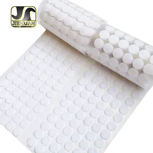 JIEHUAN Hot Sell Nylon Eco-friendly Custom Hook And Loop Clear Velcroes Dots For Children's Toys