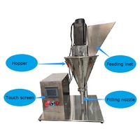 Petite production économique semi-automatique petit volume 0.5g 1g 2g 5g flacon poudre sèche tarière remplissage cosmétiques dents poudre doseur 10gl