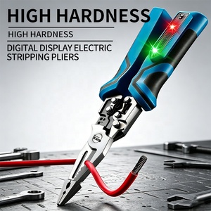Alicates Eléctricos Multifunción <span class=keywords><strong>de</strong></span> 9 Pulgadas, Probador <span class=keywords><strong>de</strong></span> Voltaje, Herramienta para Pelar Cables, Probador <span class=keywords><strong>de</strong></span> Voltaje Digital - Product Image 3