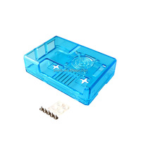 Adecuado para Raspberry Pi 3B + carcasa ABS carcasa GPIO diseño de apertura reservada puede usar carcasa de ventilador de refrigeración