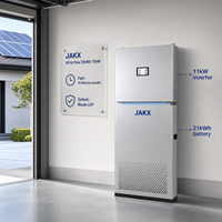 Sistema de Almacenamiento de Energía Solar Integrado ESS de 21 kWh y 11 kW, Sistema de Energía Solar para Balcón con Almacenamiento, Almacenamiento de Energía Doméstico, Inversor, Almacenamiento de Energía para el Hogar