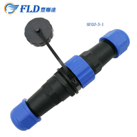 Connecteur de câble électrique circulaire d'aviation étanche IP68 FCONNR 2 broches 3 4 5 6 7 9 broches Prise mâle Prise femelle
