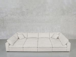 मिनिमलिस्ट वाटरप्रूफ फैब्रिक काउच कम्फर्ट क्लाउड कॉम्बिनेशन सोफा बेड लिविंग रूम मॉड्यूलर पिट सेक्शनल सोफा - Product Image 5