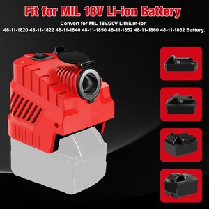 ตัวแปลงไฟแบบสเต็ปดาวน์สำหรับ Milwaukee M18S 18V เป็น 12V พร้อมอะแดปเตอร์จ่ายไฟจากช่องจุดบุหรี่ในรถยนต์สำหรับอุปกรณ์ในยานพาหนะ - Product Image 5