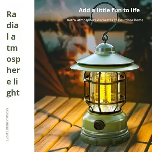 Linterna LED Solar Giratoria Multifuncional Vintage para Exteriores, Recargable, con Atenuación Continua, Impermeable, de Mano, para Ambiente - Product Image 3